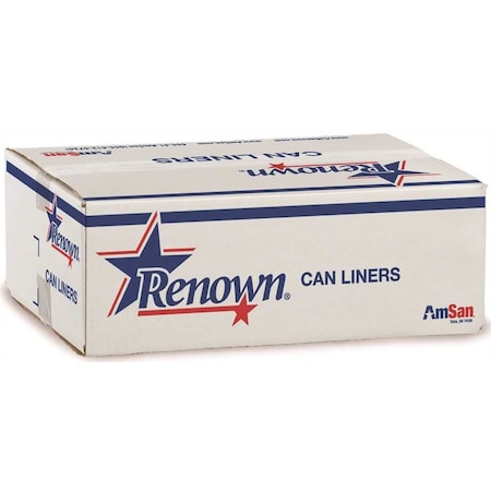 Renown 45 Gal. 22 mic 40 in. x 48 in. Black Can Liner, 150PK REN14555